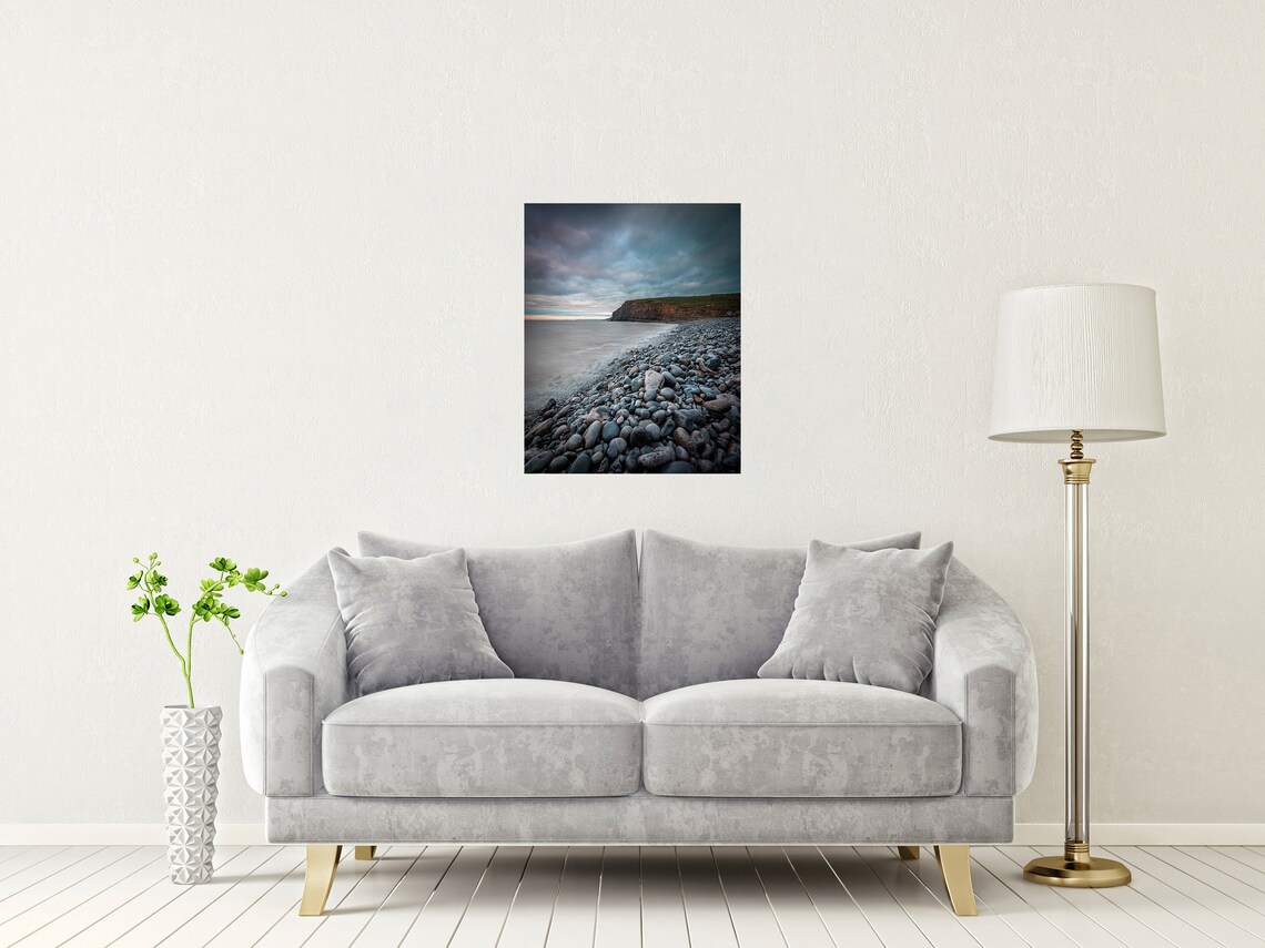 Southerndown Beach Vale Of Glamorgan Wales Pebble Shore Poster - Image 2