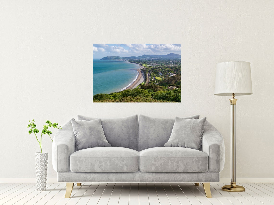 Dublin Bay Ireland Coastline View With Beach And Hills Poster - Image 2
