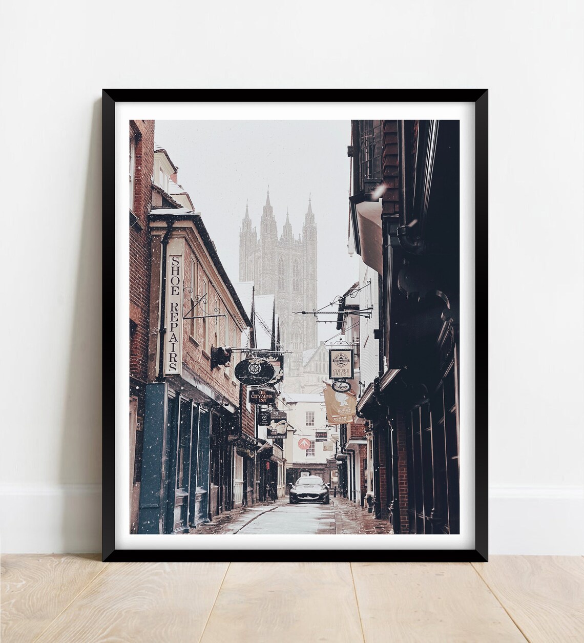 The Old Streets Of Canterbury Cathedral Art Print