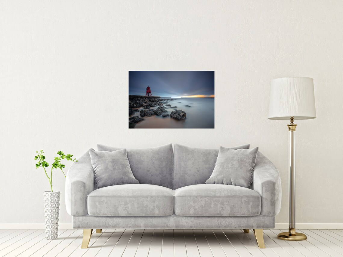 Herd Groyne Lighthouse, South Shields Travel Poster - Image 2