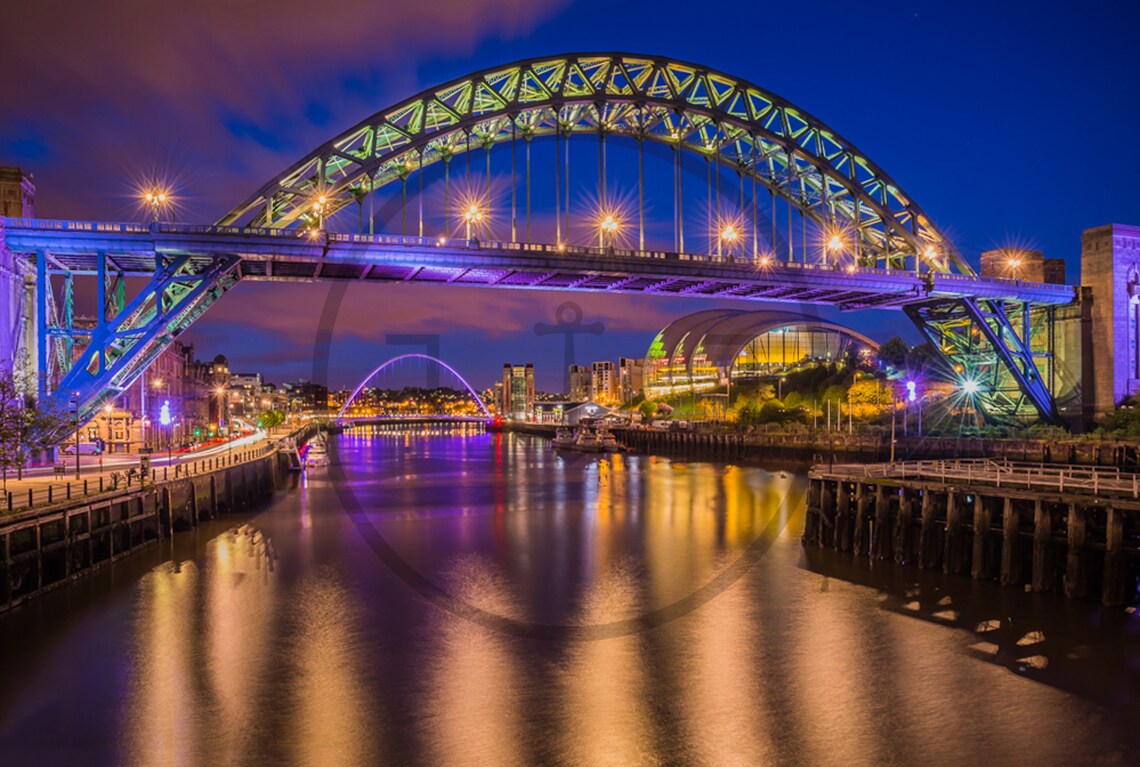 Tyne Bridge Newcastle Upon Tyne Art Print - Image 3