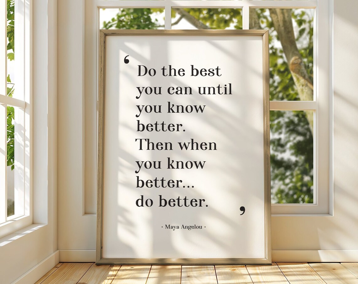 Maya Angelou Inspirational Quote, Graduation Art Print