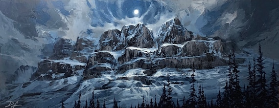 The Moon Castle Print Mountain Banff Scenery Canadian Landscape Canadian Rockies Banff Mountains Rocky Mountain Art