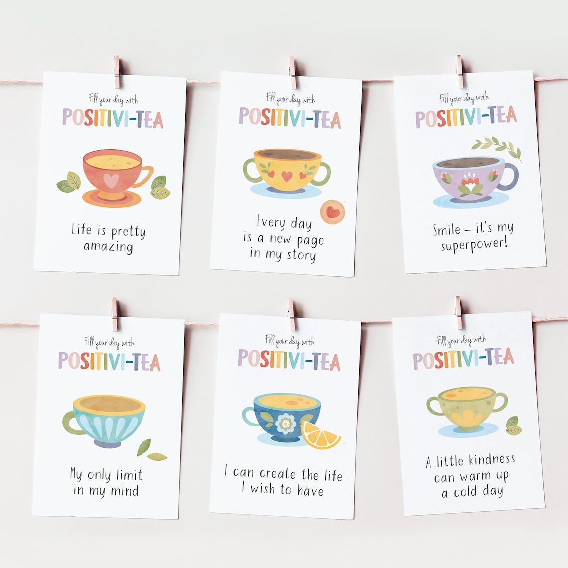 Self Care Flashcards Bundle, Confidence Affirmations Art Print - Image 7