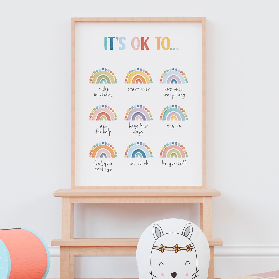It's Okay To Not Be Okay Mental Health Art Print - Image 8