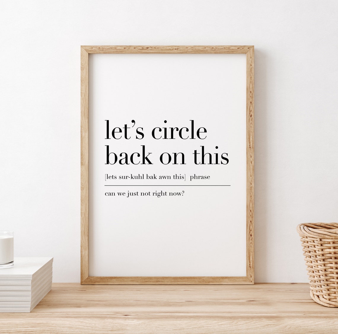 Lets Circle Back on This Funny Corporate Definition Office Poster - Image 2
