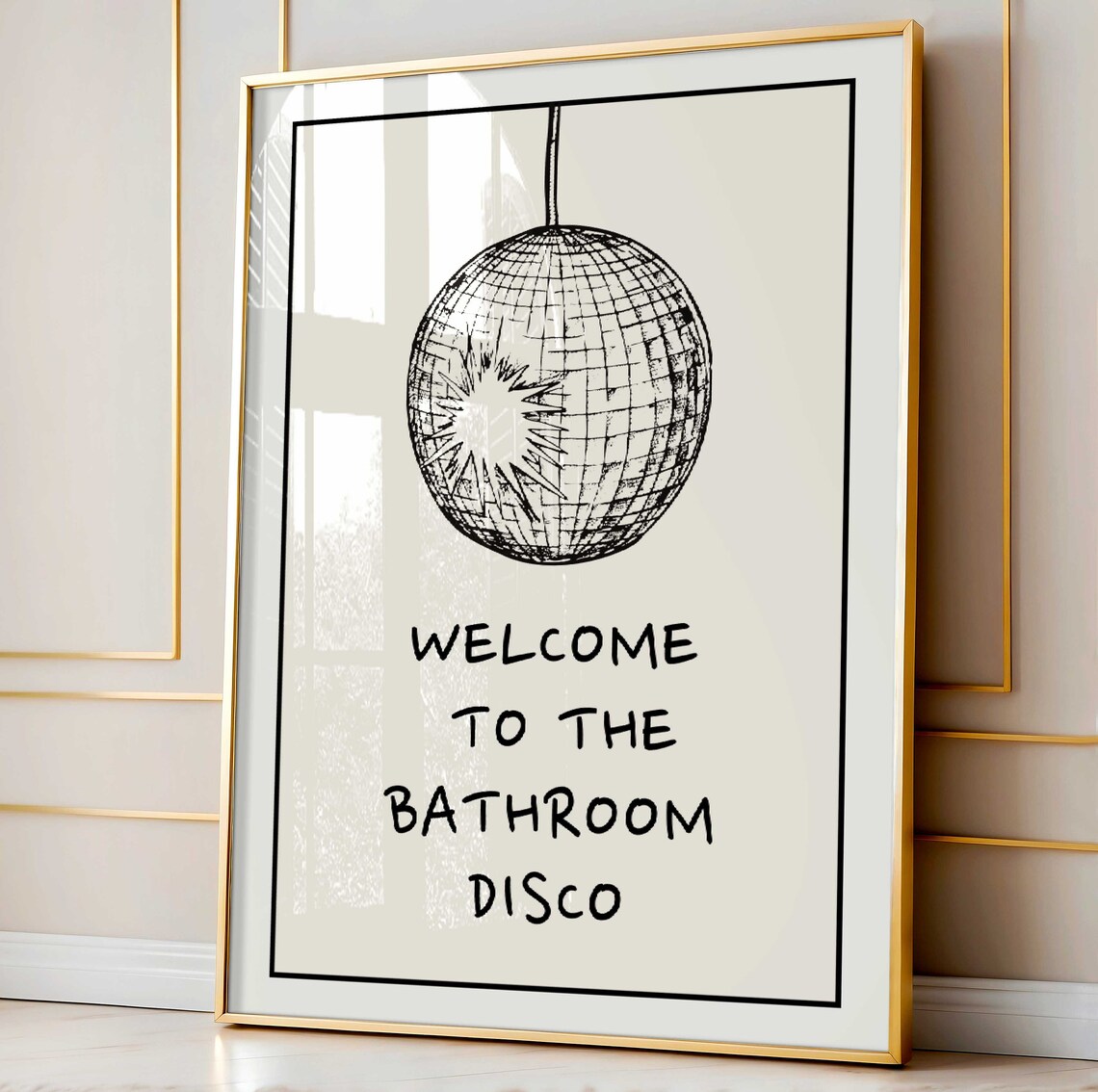 Bathroom Disco Minimalist Dance Poster - Image 4