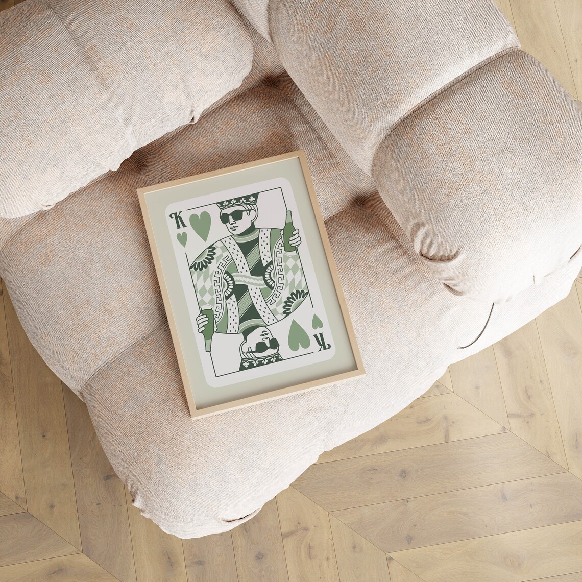 King Of Hearts, Aesthetic Bedroom Art Print - Image 2