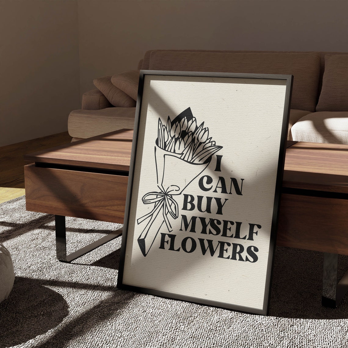 Motivational Wall Art Retro Aesthetic Room Decor Neutral Wall Art Funky Posters Retro Decor Minimalist Wall Art Boho Decor Retro Print - Image 3