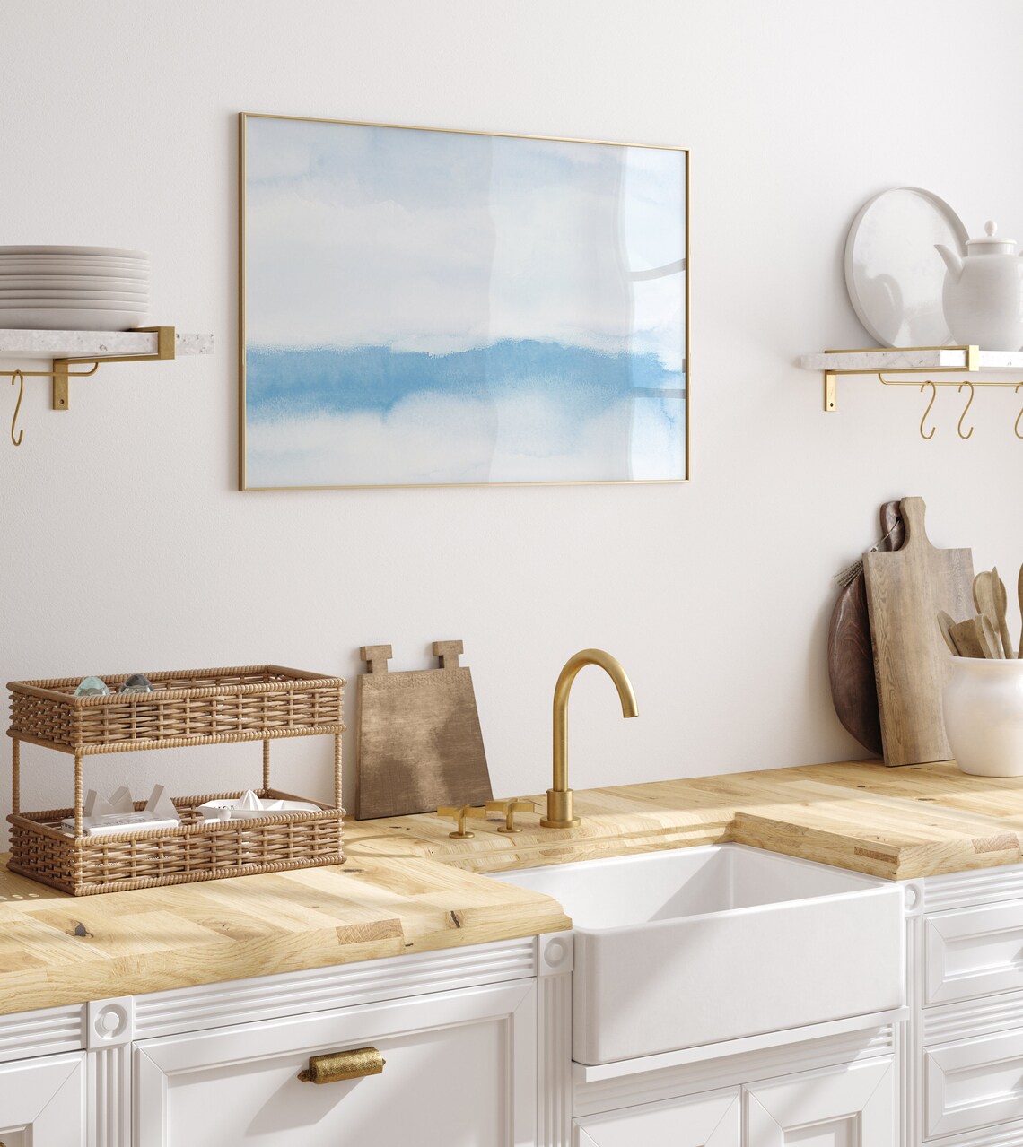 Ocean Aesthetic Wall Art Print, Coastal Zen Decor - Image 2