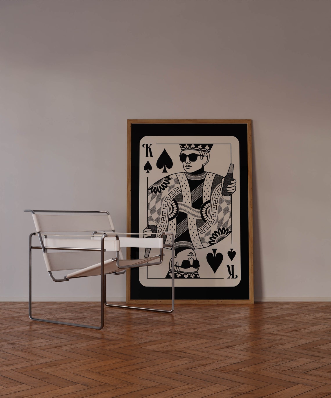 Poker Retro 70s Style Art Print - Image 3