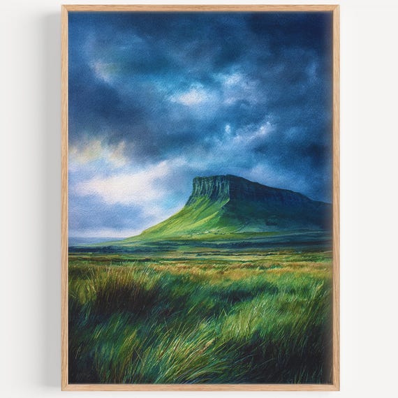 Sligo Watercolor Painting Wall Art Print Ireland Travel Poster Decor Illustration Home