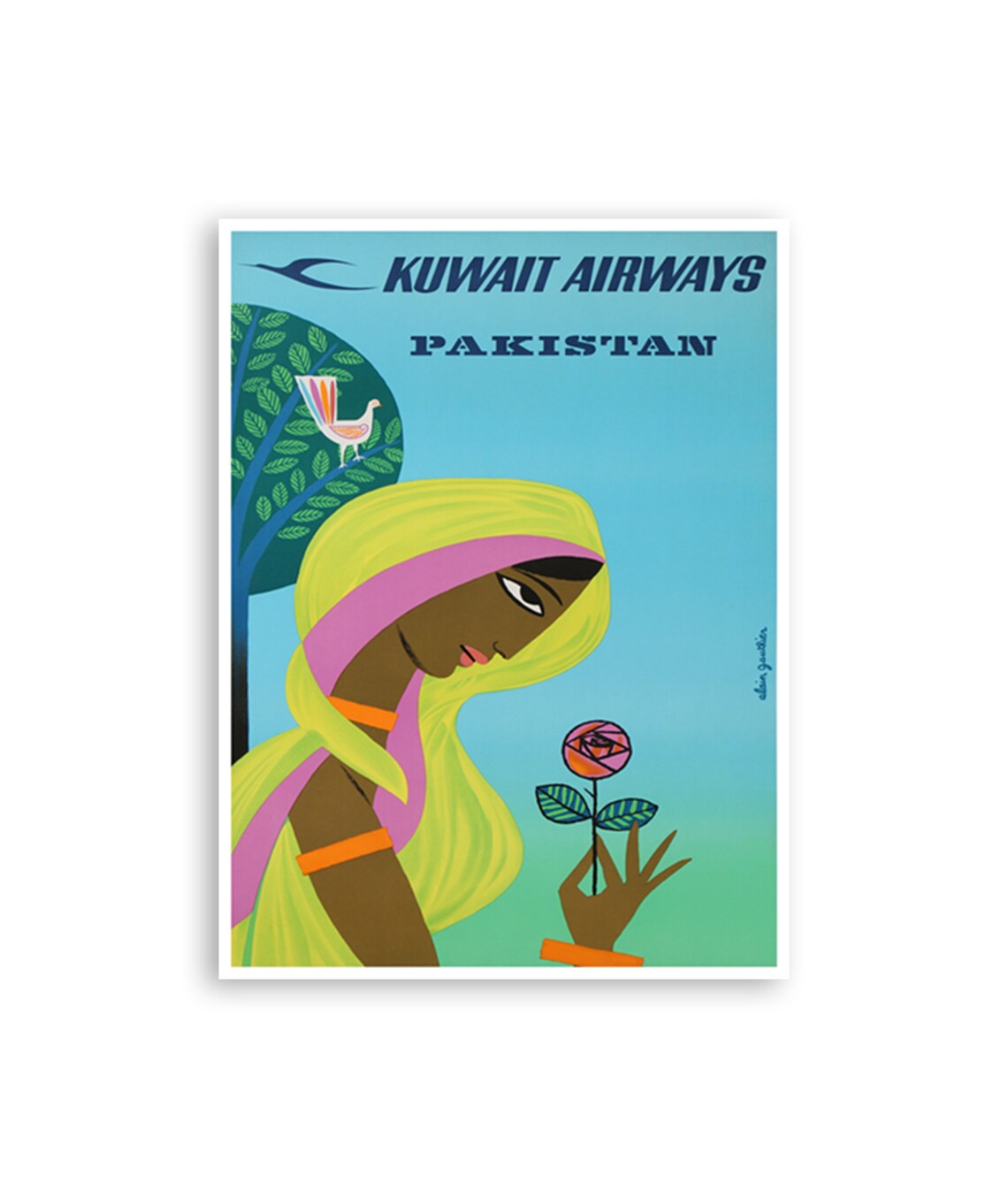 Pakistan Travel Poster Art Print, Sign Decor