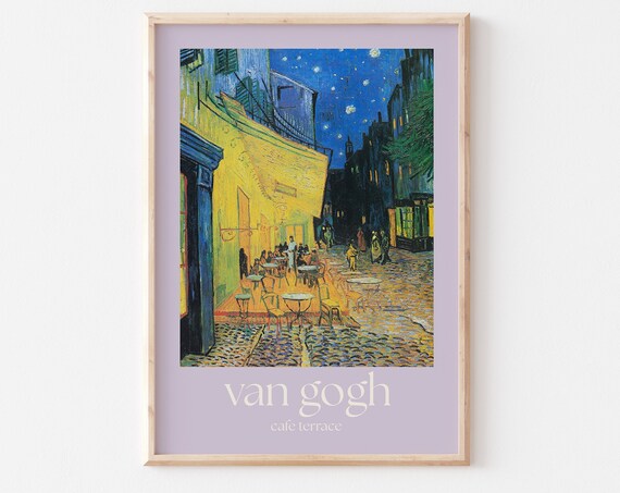 Van Gogh Poster Van Gogh Print Van Gogh Wall Art Van Gogh Picture Modern Van Gogh Print Vintage Van Gogh Art Cafe Terrace