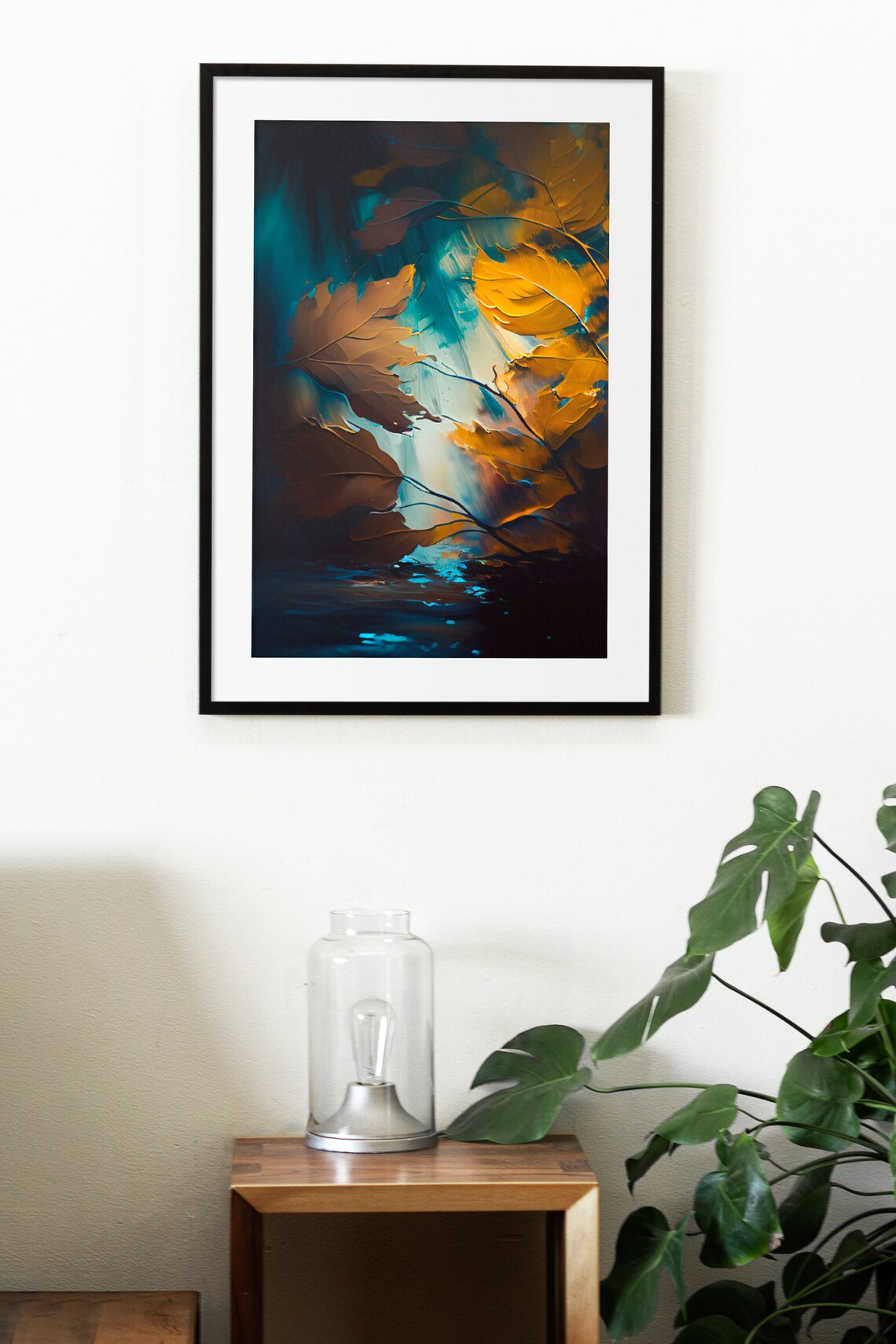 Abstract Nature And Flower Art Print, Vintage Botanical - Image 3