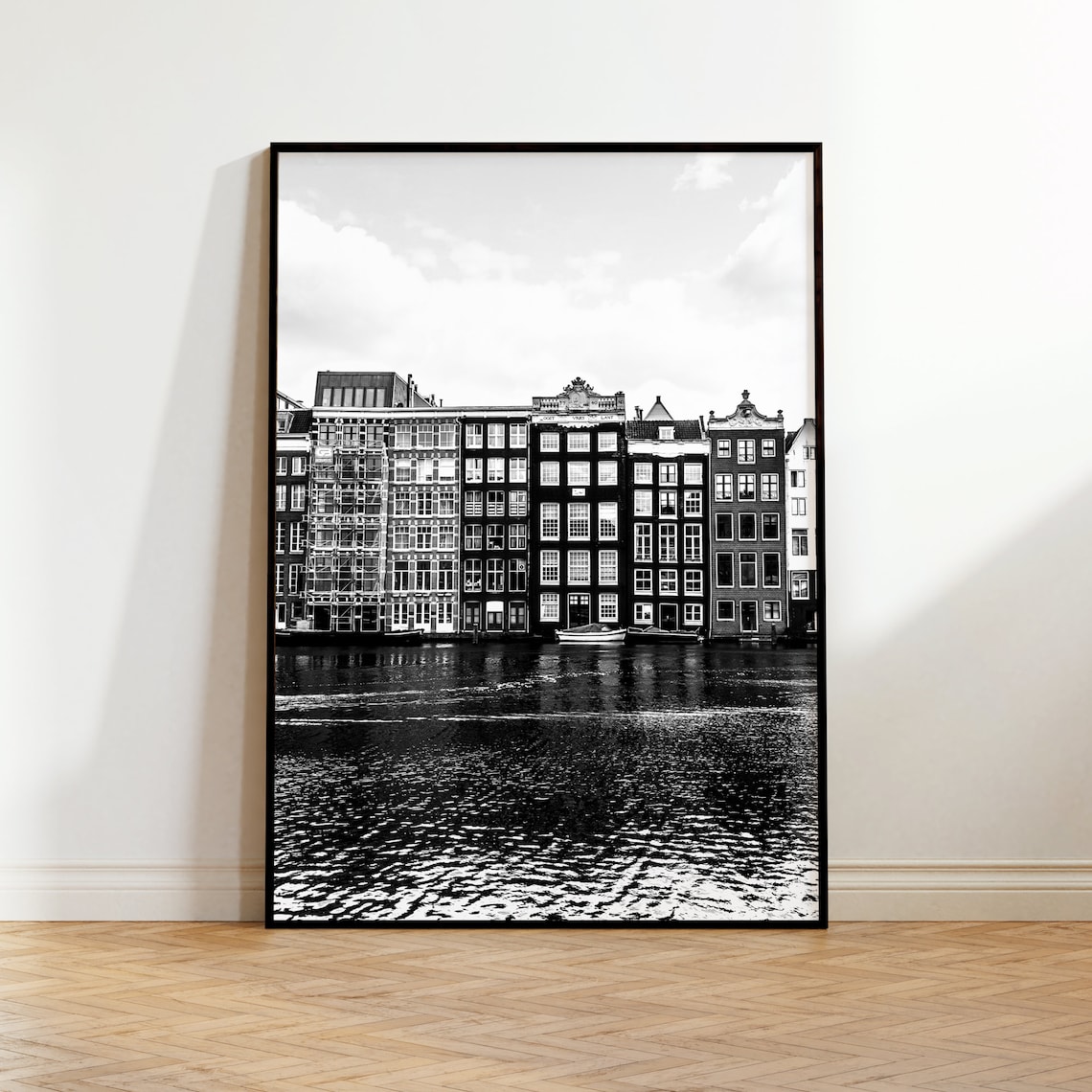 Historic Canal Houses Reflecting in the Water Photo Art Poster