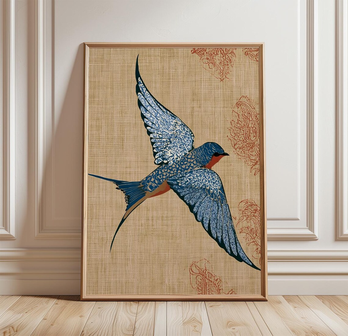 Swallow Bird Vintage Nature Art Print
