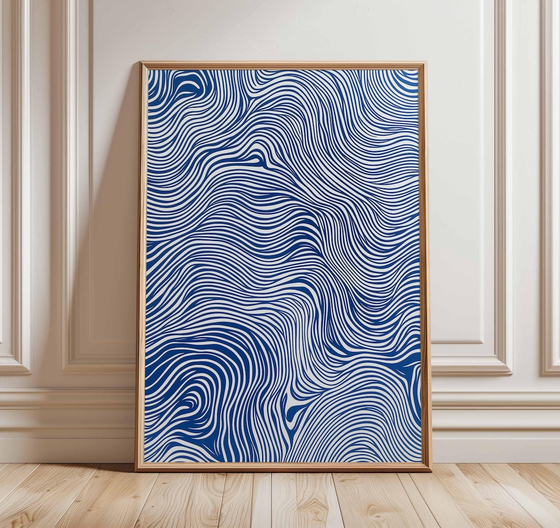 Minimalist Abstract Wave Poster Print