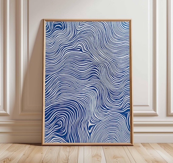 Minimalist Abstract Wave Poster Print