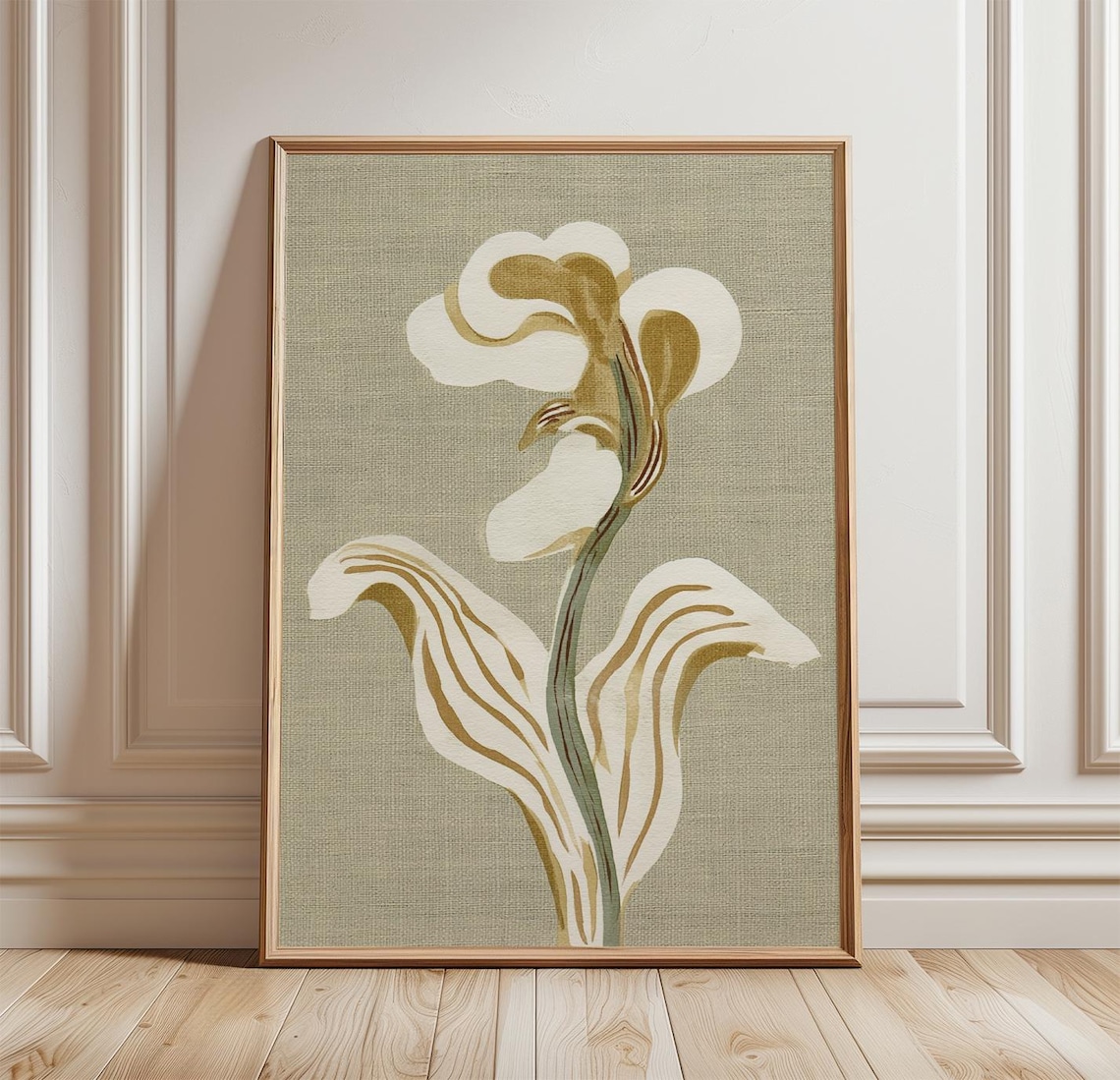 Ghost Pipe Flower Botanical Art Print