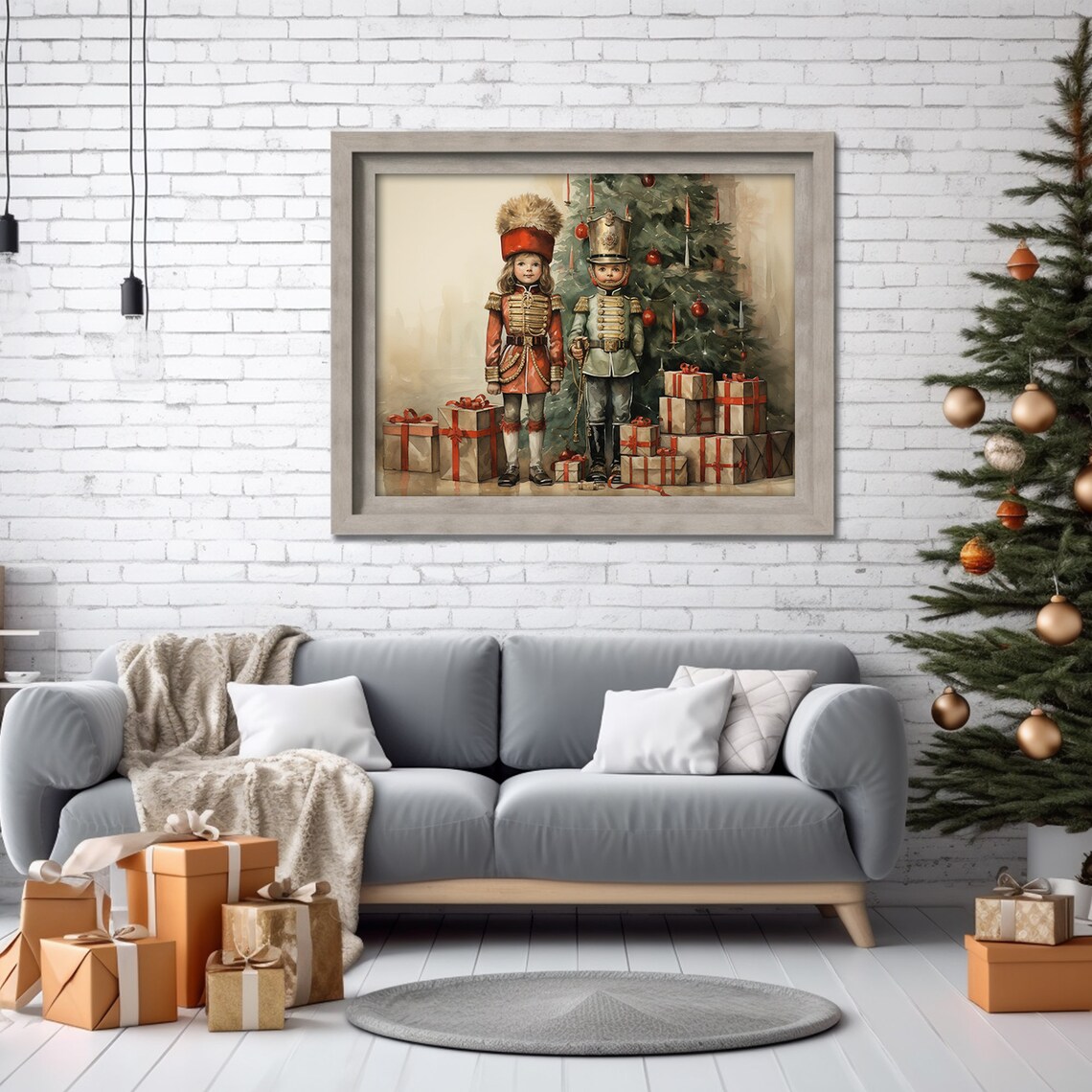 Nutcracker Vintage Christmas Decor Art Print - Image 2