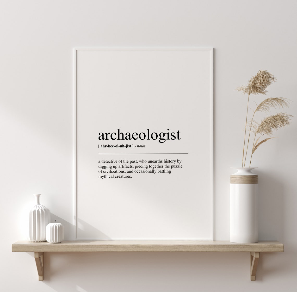 Archaeologist Funny Definition Poster Gift For History Buffs - Image 3