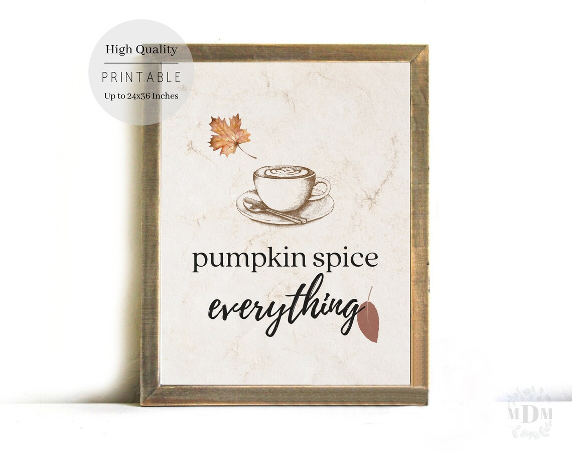 Pumpkin Spice Everything Sign, Fall Farmhouse Decor - Image 3