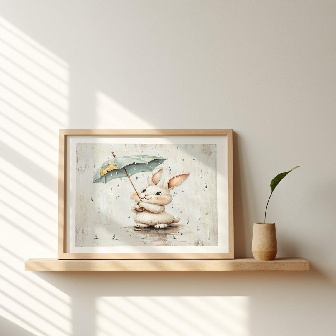 Easter Bunny Art Print, Cute Spring Farmhouse - Image 2