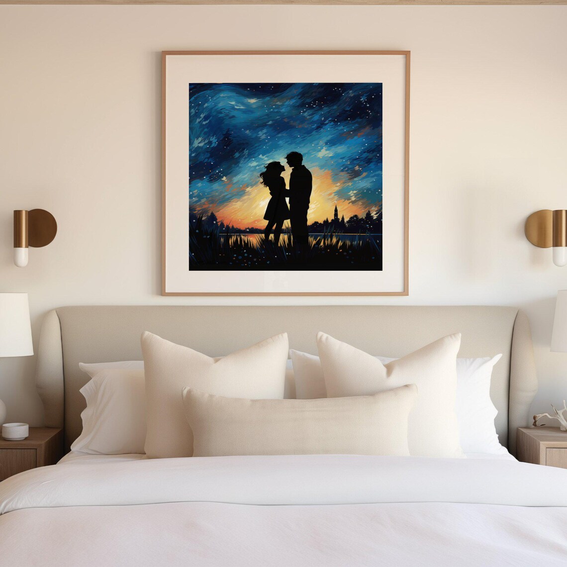 Cute Couples Valentines Day Wall Art, Romantic Decor - Image 2