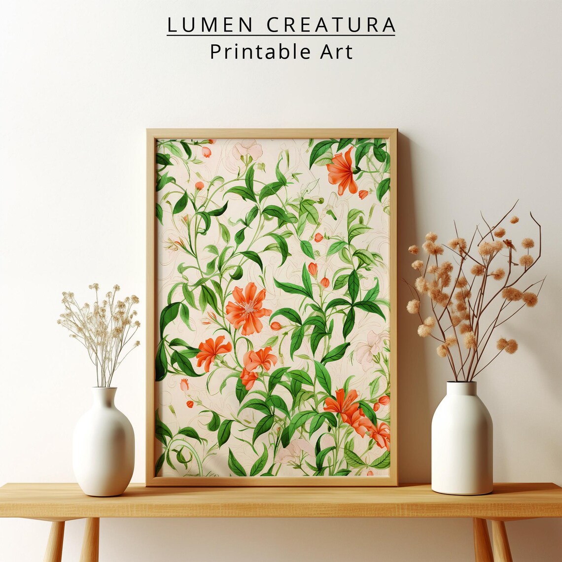 Floral Prints, Vintage Botanical Pattern Art Print - Image 4