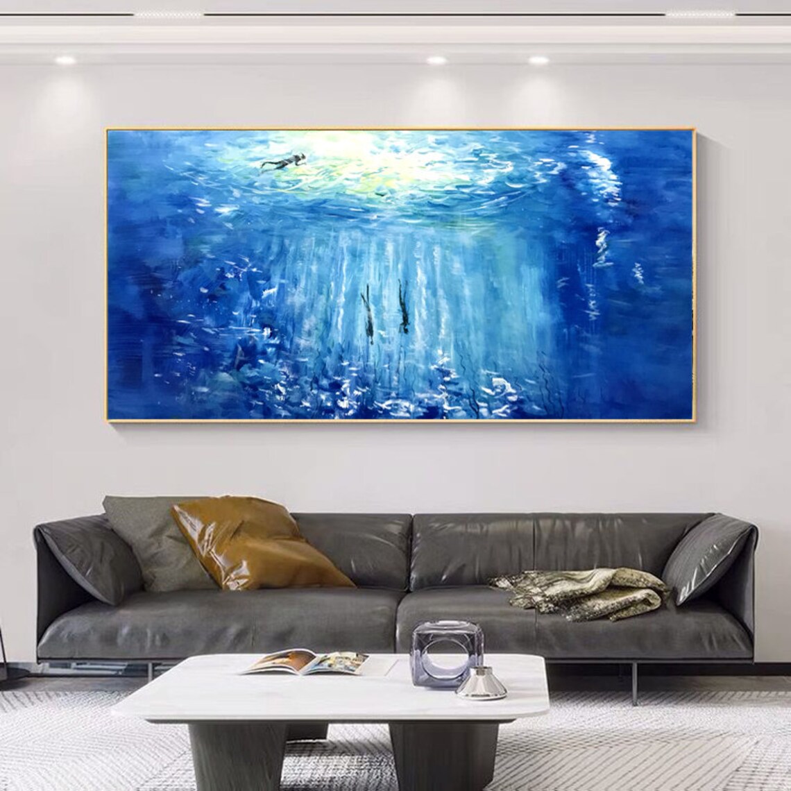 Deep Sea Exploration Oil Painting Art Print - Image 2