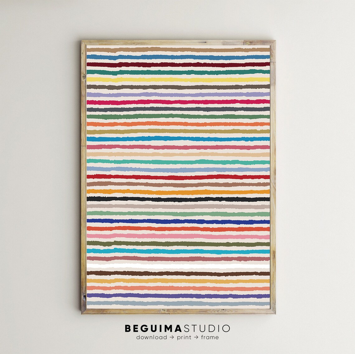Modern Abstract Colourful Art Print, Nursery Decor