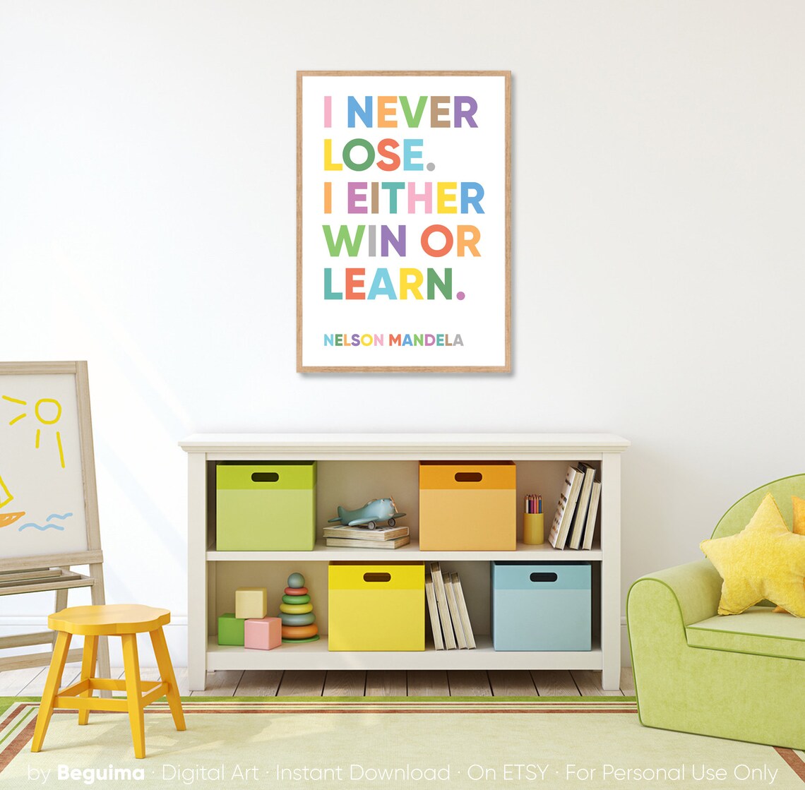 Nelson Mandela Inspirational Quote Art Print - Image 4
