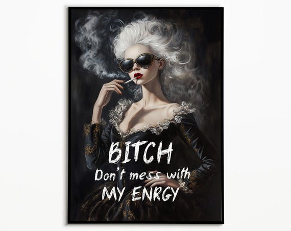 Altered Art Print Wall Art Maximalist Wall Art Maximalist Decor Funny Art Print Dorm Room Decor Girly Wall Art Print