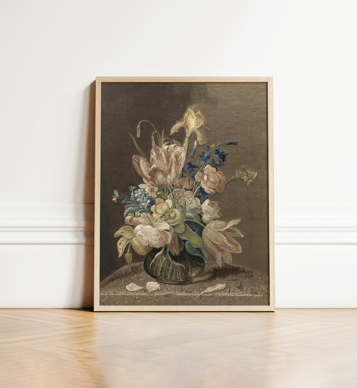 Vintage Still Life Floral Tapestry Art Print - Image 5
