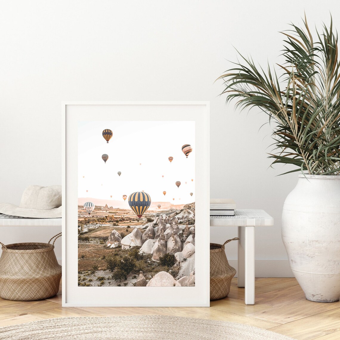 Hot Air Balloons Over Fairy Chimney Valley Sunrise Travel Poster - Image 2