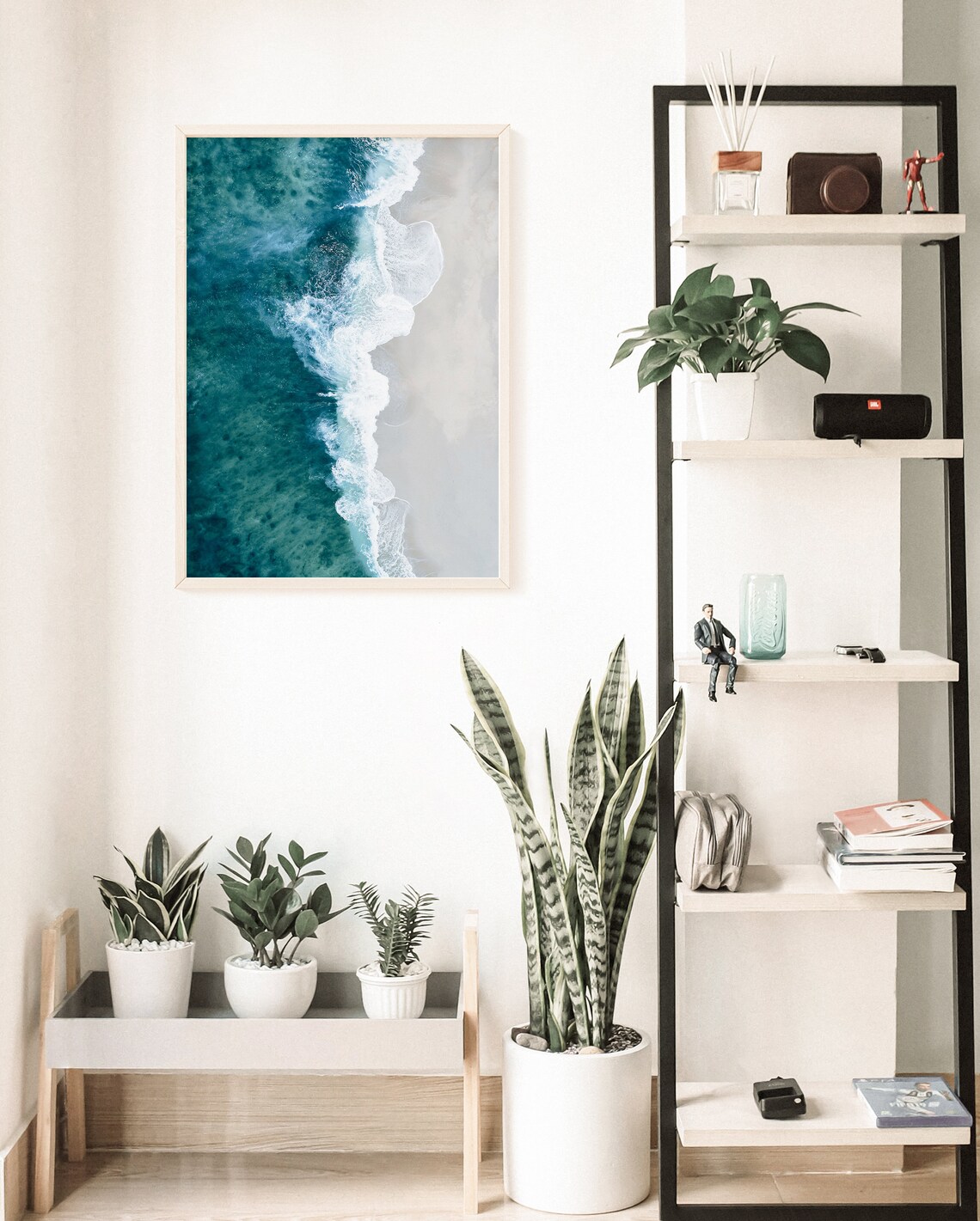 Aerial Ocean Print Art, Coastal Beach Wall Art - Image 2