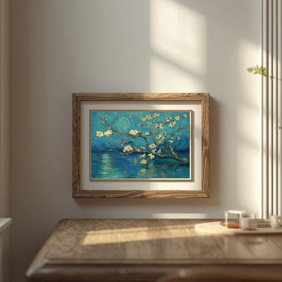 Cherry Blossom Branch Print Calming Floral Wall Art