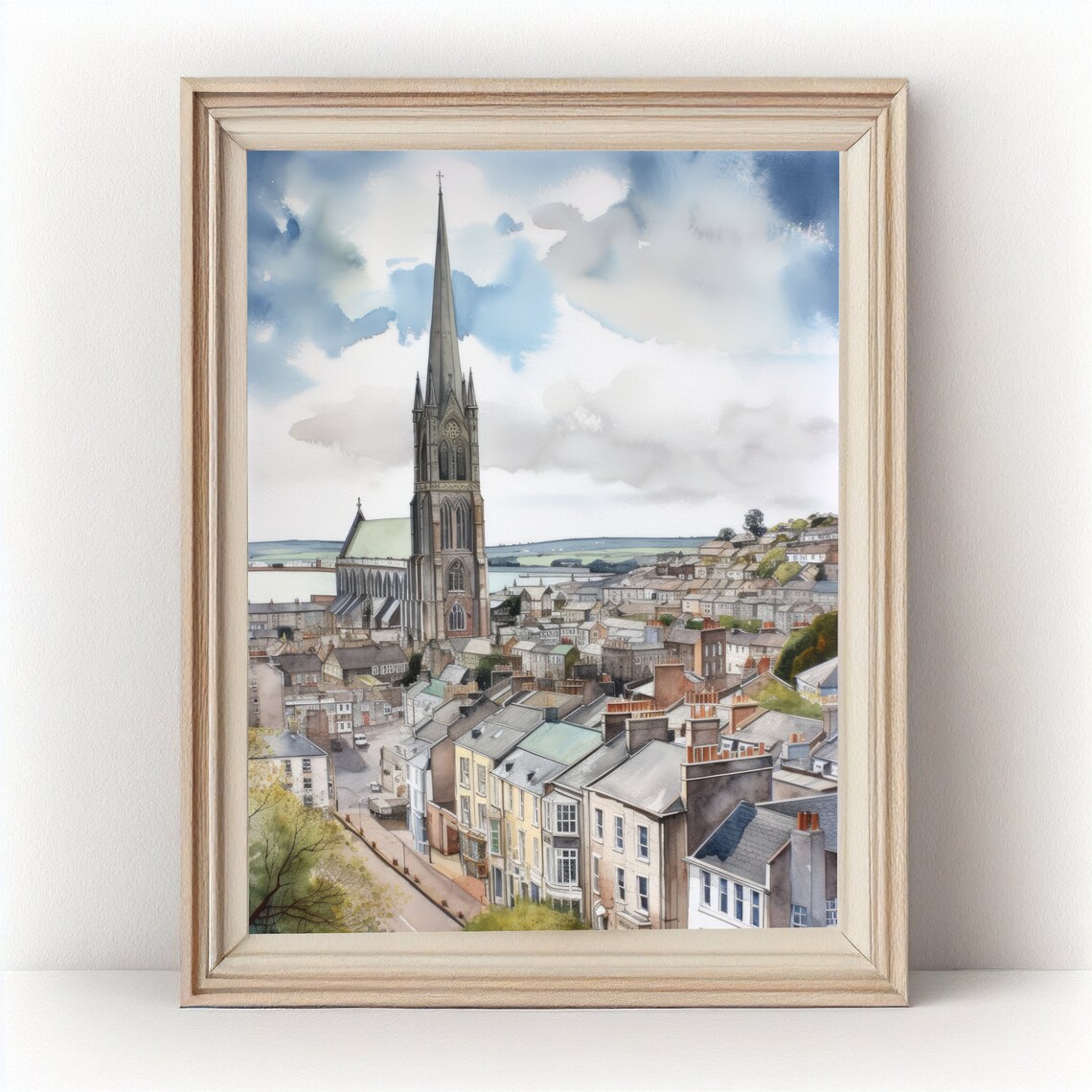 Cork Ireland Watercolor Art Print, Irish Home Decor - Image 2