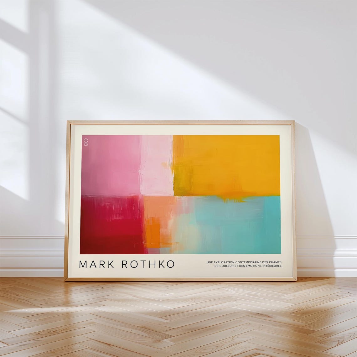 Mark Rothko 1903 Colorful Abstract Colour Block Modern Art Print