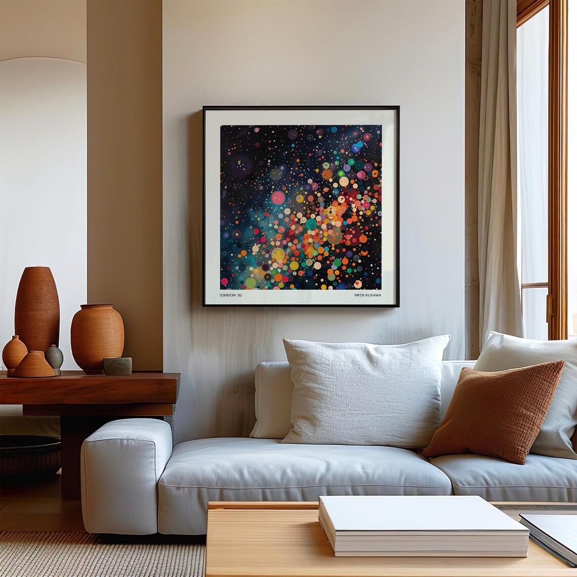 Cosmic Dots, Space Inspired Abstract Artwork - Image 2