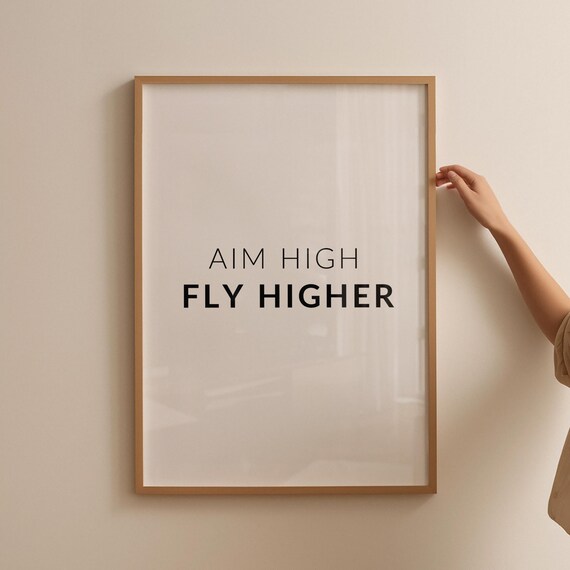 Minimalist Inspirational Quote Poster, Modern Decor