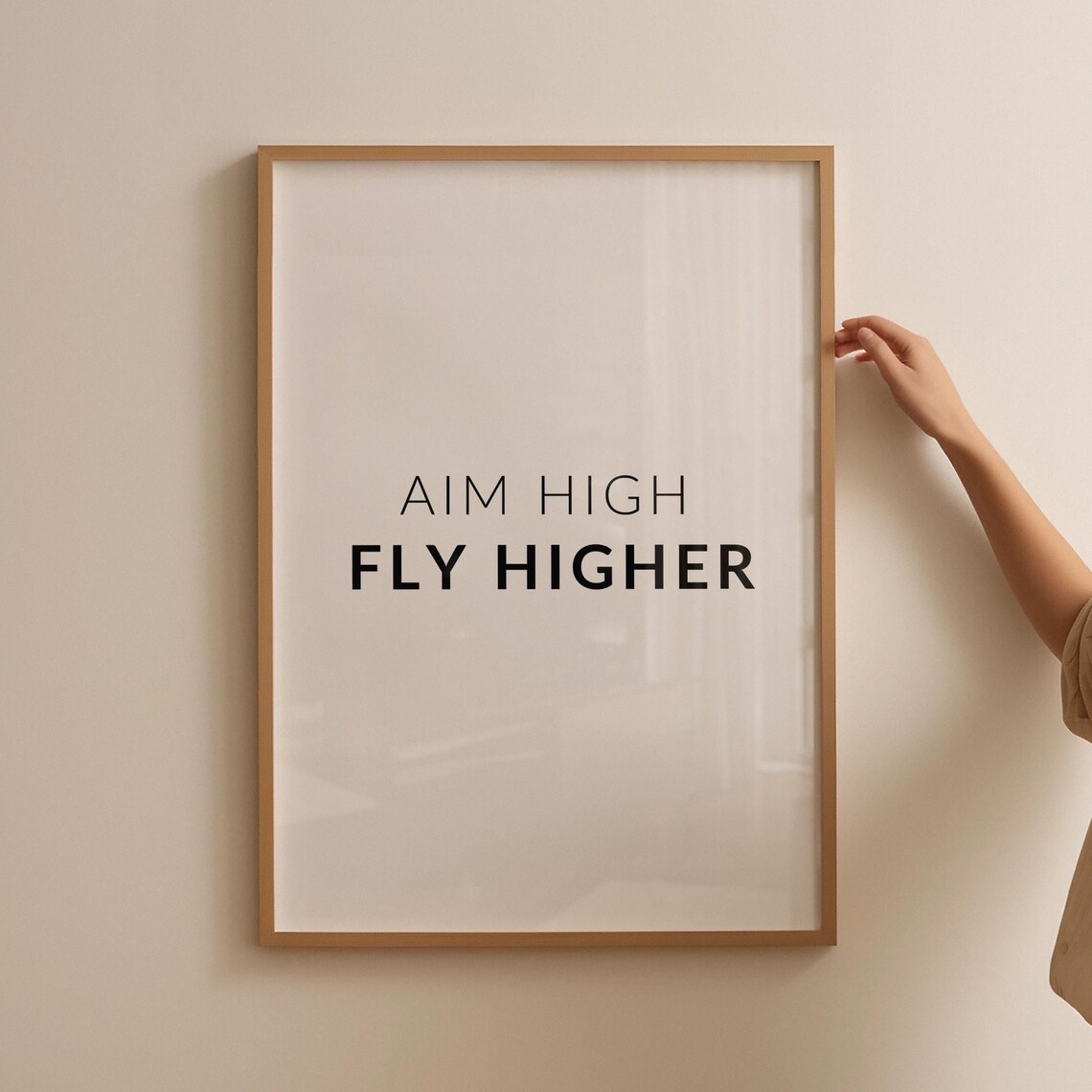 Minimalist Inspirational Quote Poster, Modern Decor