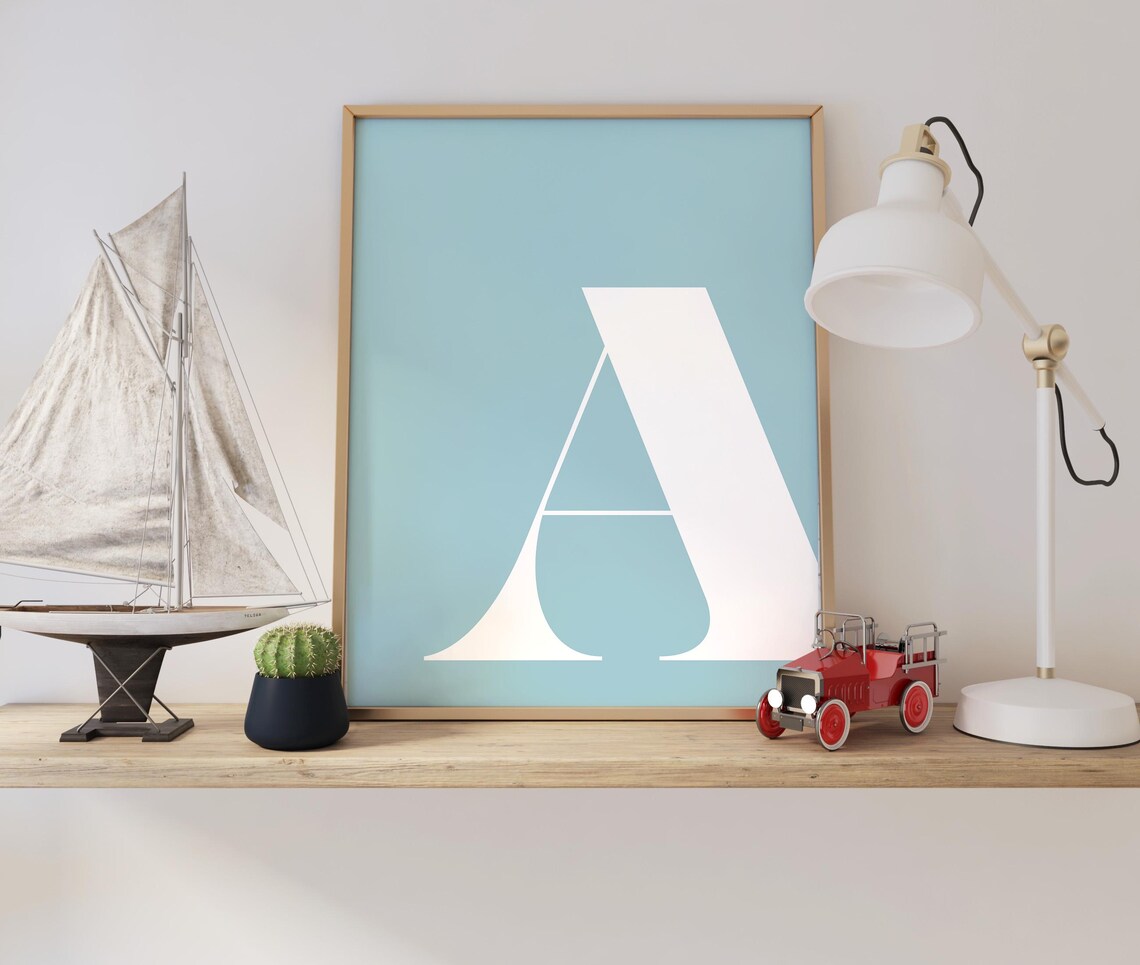 Letter A Poster, Alphabet Nursery Wall Decor - Image 2
