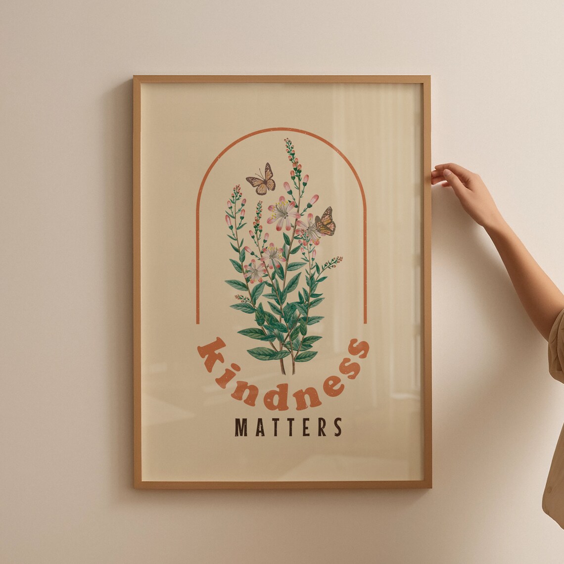 Kindness Matters Quote, Hippie Poster Print