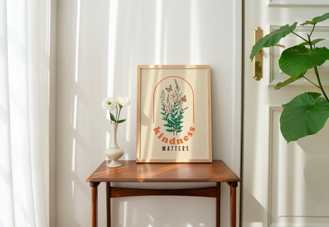 Kindness Matters Quote, Hippie Poster Print - Image 2