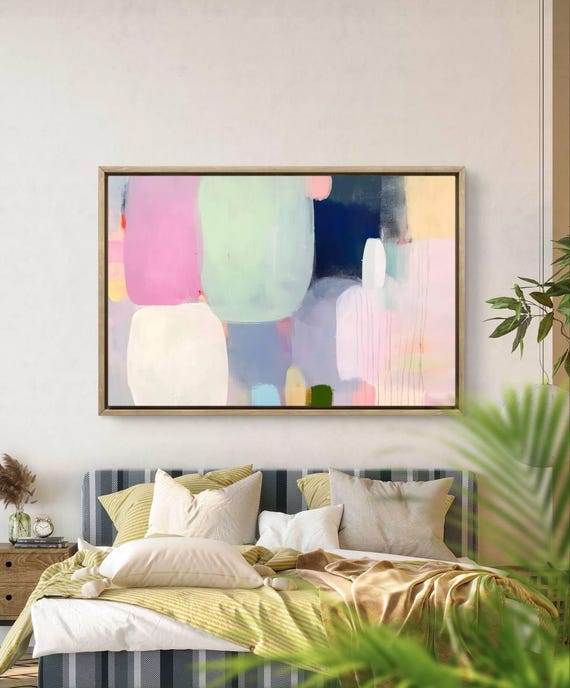 Abstract Geometric Art Print Midcentury Modern Home Decor