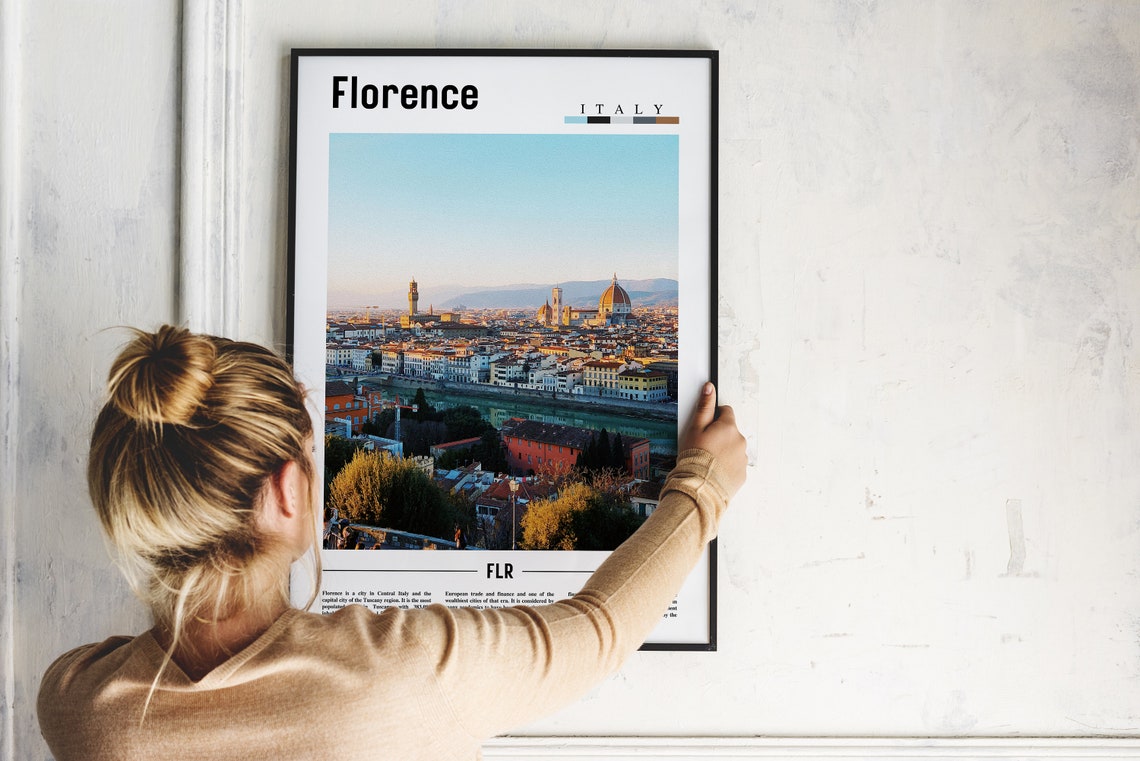 Florence Poster Florence Print Florence Wall Art Italy Photo Italy Poster Italy Print Italy Wall Art Minimal Travel Poster - Image 2