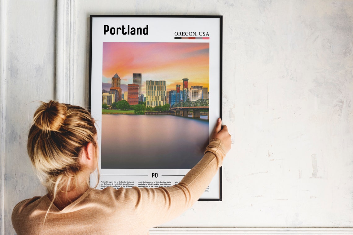 Portland Print Portland Poster Portland Wall Art United States Photo United States Poster United States Print Travel Poster - Image 2