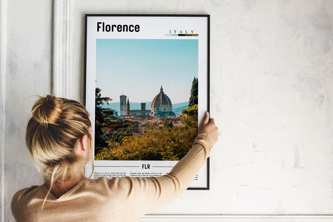 Florence Poster Florence Print Florence Wall Art Italy Photo Italy Poster Italy Print Italy Wall Art Minimal Travel Poster - Image 2